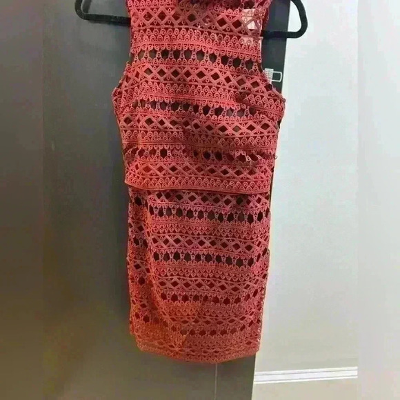 New Strut and Bolt Los Angeles Brown/Burgundy Lace Sleeveless Top and Skirt - Picture 8 of 11